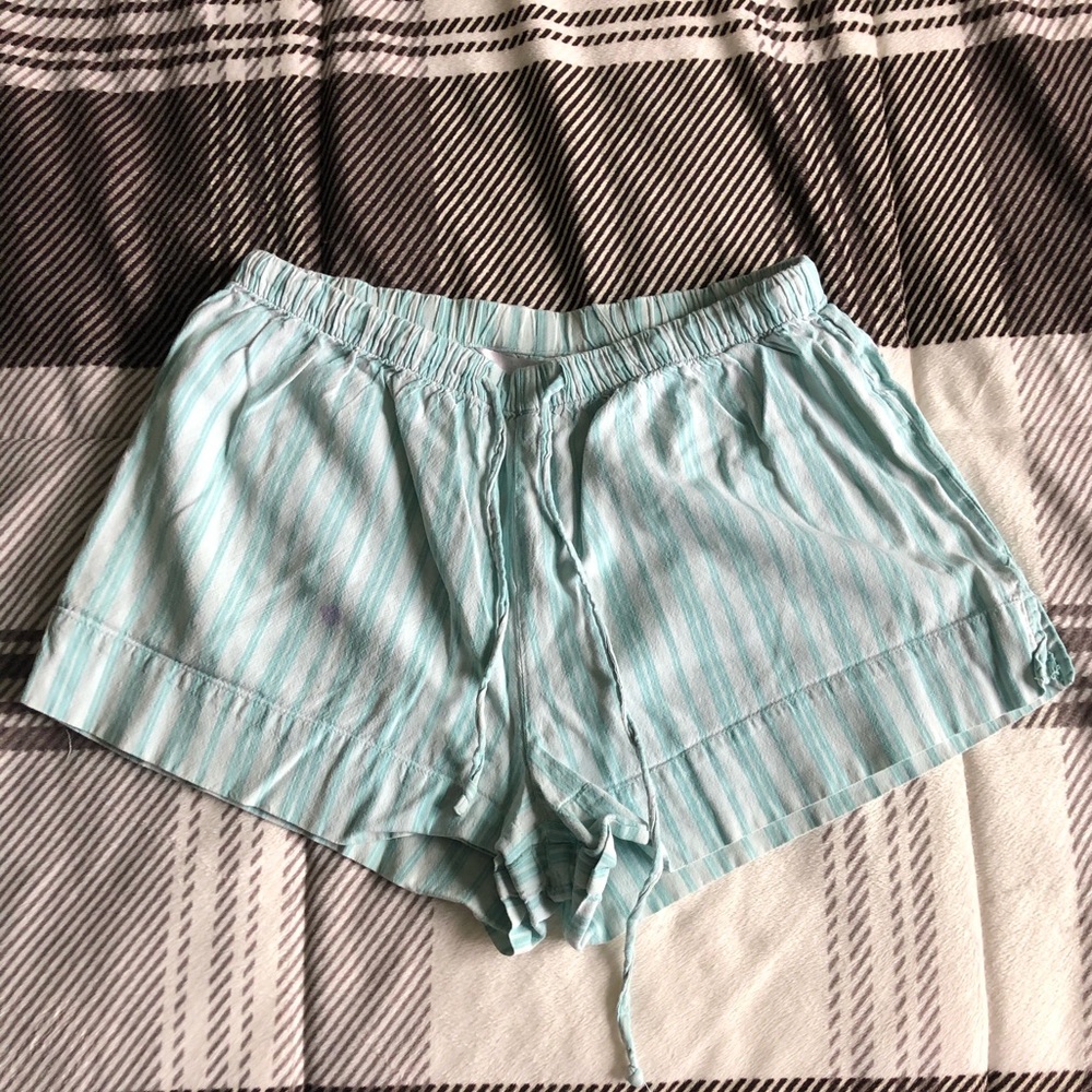 BUNDLE DEAL! ✨ La Vie En Rose teal striped PJ shorts